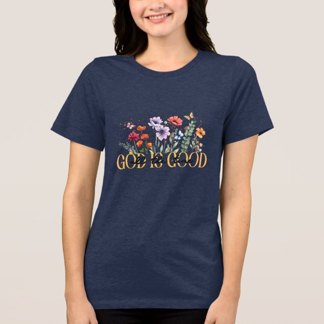 T-shirt En Tri-matière Custom Christian God is Good (Recto)