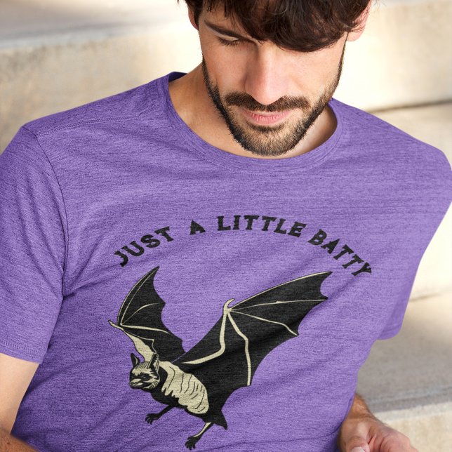 T-shirt En Tri-matière Custom Slogan Retro Halloween Bat Graphic (Créateur téléchargé)