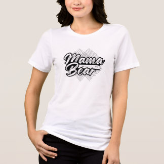T-shirt En Tri-matière Cute bear-mom Black & White Design