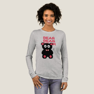 T-shirt En Tri-matière Cute black Bear Minimalist Graphic – Fun Modern 