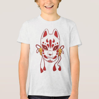 T-shirt En Tri-matière Cute Cat - Masque japonais traditionnel renard ave