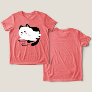 T-shirt En Tri-matière Cute Halloween Ghost Chat noir Boo