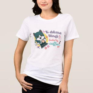 T-shirt En Tri-matière Cute K-Drama Cat Lover
