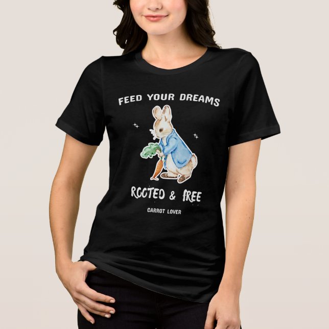 T-shirt En Tri-matière Cute Rabbit Carrot Lover T-Shirt  (Recto)