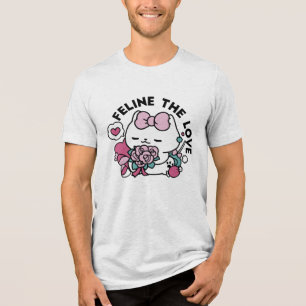T-shirt En Tri-matière Cute Valentine's Cat Design - Feline the Love