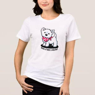 T-shirt En Tri-matière Cute Westie KiniArt