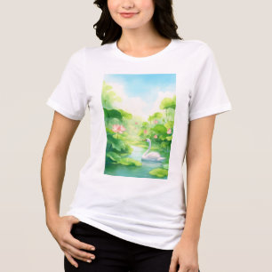 T-shirt En Tri-matière Cygne Nature Étreinte