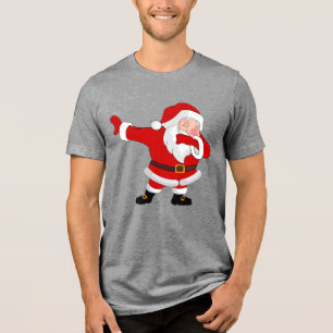T-shirt En Tri-matière Dabbing Santa Claus Noël Dab