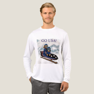 T-SHIRT  EN TRI-MATIÈRE DACHSHUND 