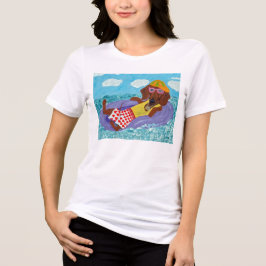T-shirt En Tri-matière Dachshund Fainéant de la Plage