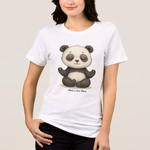 T-shirt En Tri-matière Dames bébé panda vibes zen personnalisables