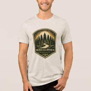 T-SHIRT EN TRI-MATIÈRE DANS LES PINS