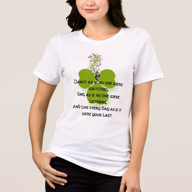 T-shirt En Tri-matière Danse Comme Si Personne Ne Regardait (Recto)