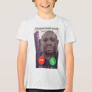 T-shirt En Tri-matière Daquavious Pork appelle John Pork Meme Blague Biza