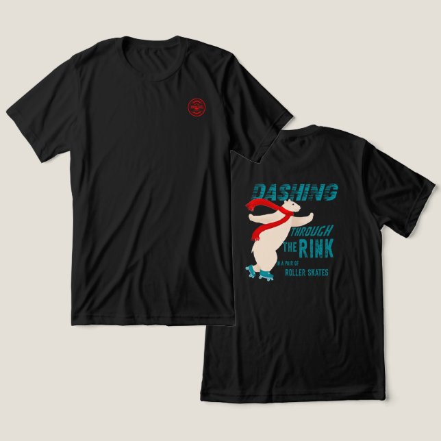 T-shirt En Tri-matière Dashing Through the Rink - conception arrière (Design Recto & Verso)