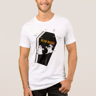 T-shirt En Tri-matière Décès dans le café Éffrayant Halloween les paroles