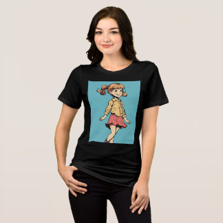 T-shirt En Tri-matière Découverte Joyeuse : Une Petite Fille Atteinte