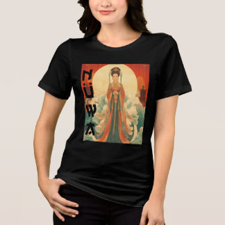 T-shirt En Tri-matière Déesse Chinoise Nuwa Mythologie Traditionnelle Art