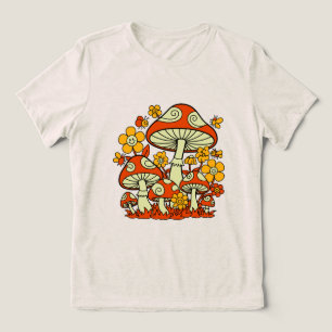 T-shirt En Tri-matière Délice de jardin champignon groovy