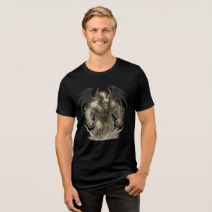 T-shirt En Tri-matière Démon de flamme mythique aux ailes lunaires
