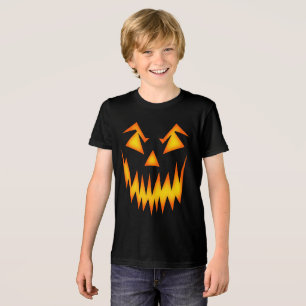 T-shirt En Tri-matière Déplaisant Fun Effrayant Citrouille Jack-o'-lanter