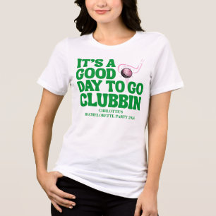 T-shirt En Tri-matière Dernier Golf Swing Bachelorette Rose Vert
