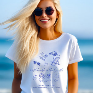 T-shirt En Tri-matière Dernier Toast sur la Côte Bienvenue à la Bachelore