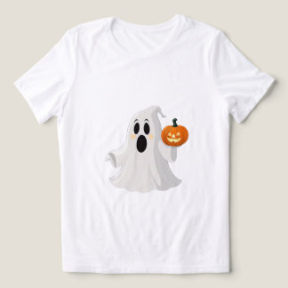 T-shirt En Tri-matière "Des frayeurs amicales : Fantôme et duo Citrouille