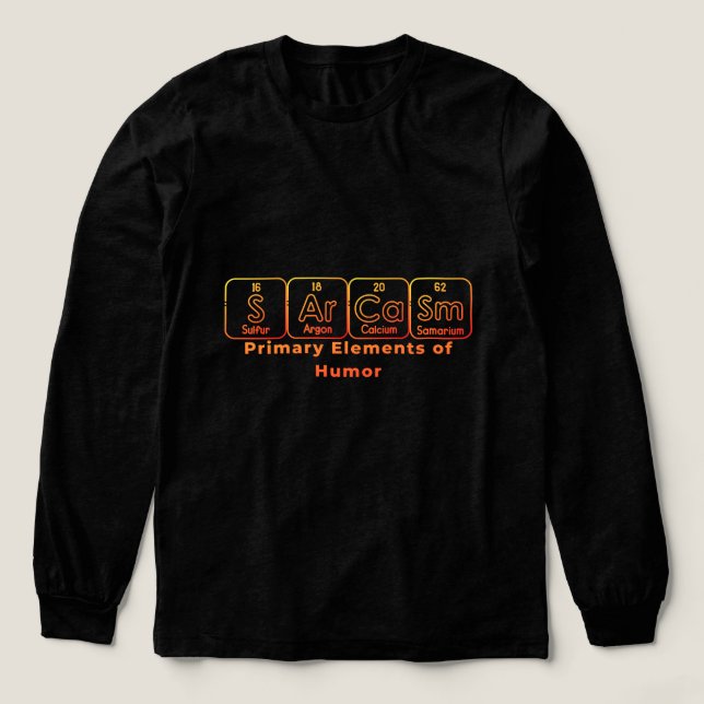T-shirt En Tri-matière Design de chimie Sarcasm (Motif devant)
