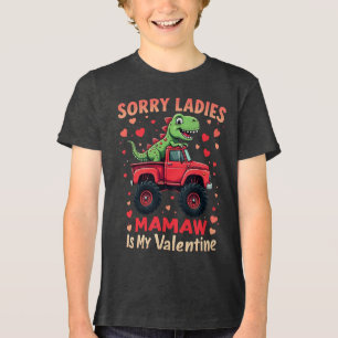 T-shirt En Tri-matière Désolé Mesdames Mamaw Est Ma Saint-Valentin