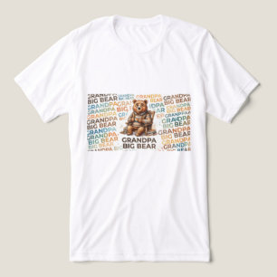 T-shirt En Tri-matière Dessin majestueux de Grand-Père Gros Ours