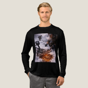 T-shirt En Tri-matière Détecteur de Métal d'Hiver Manches Longues