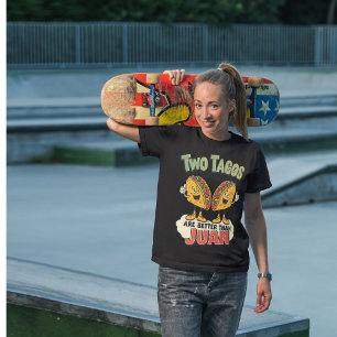 T-shirt En Tri-matière Deux Tacos Sont Meilleurs Que Juan - Drôle Pun Tac