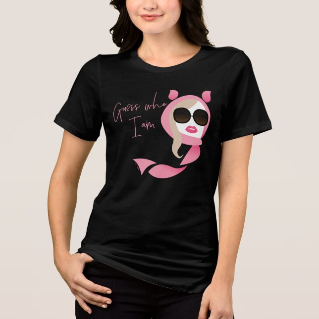 T-shirt En Tri-matière Devinez Qui Je Suis - Le Lotus Blanc (Recto)