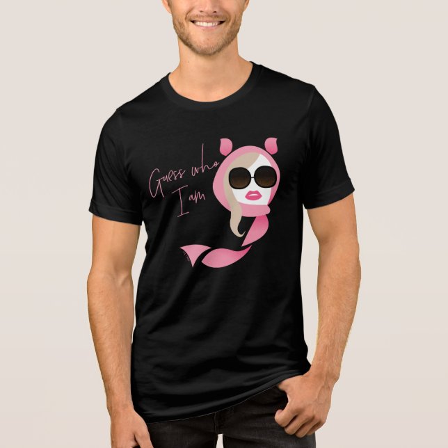 T-shirt En Tri-matière Devinez Qui Je Suis - Le Lotus Blanc (Recto)