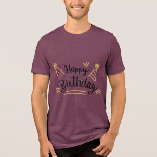 T-shirt En Tri-matière Diction typographique d'anniversaire
