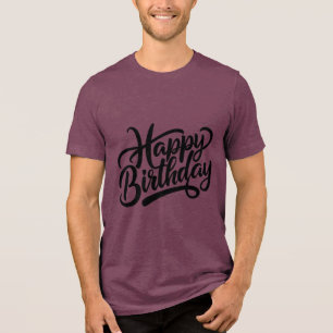 T-shirt En Tri-matière Diction typographique d'anniversaire