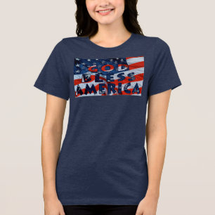 T-shirt En Tri-matière Dieu bénisse l'Amérique