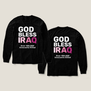 T-shirt En Tri-matière Dieu bénisse l'Irak Anti-guerre en l'honneur des v