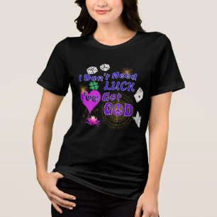 T-shirt En Tri-matière Dieu inspirateur chrétien mieux que la chance