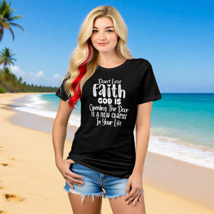 T-shirt En Tri-matière Dieu Ouvre Un Nouveau Chapitre Chrétien