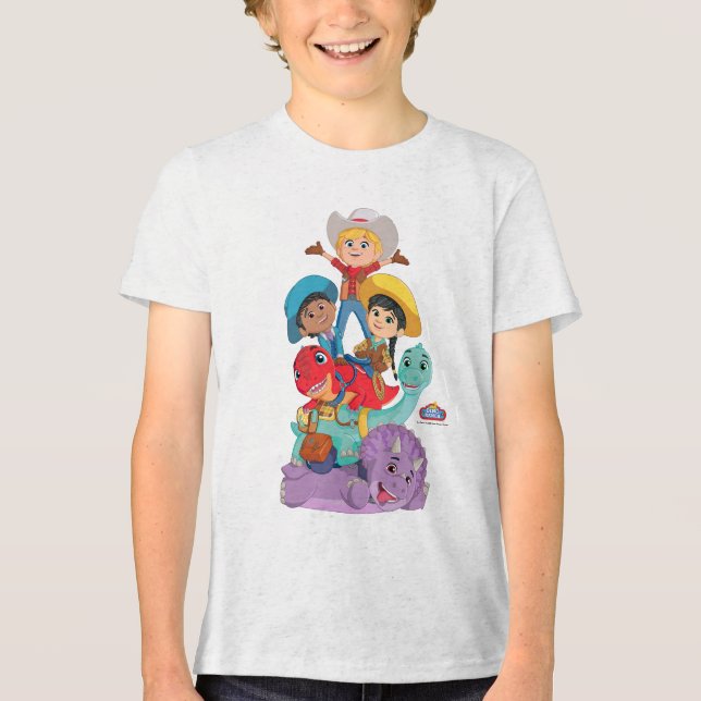 T-shirt En Tri-matière Dino Ranch Friends (Recto)