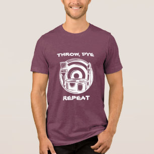 T-shirt En Tri-matière Disque Golf Dyeing Humour   Jeter, Dye, Répéter