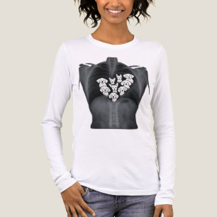 T-shirt En Tri-matière Doggie Heart X-Ray - Amusant Doggie Chien Concepti
