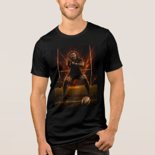 T-shirt En Tri-matière Domination Implacable – Maillot de Rugby Puissance