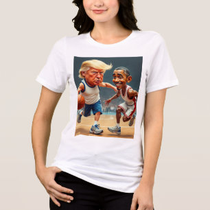 T-shirt En Tri-matière Donald Trump Barack Obama