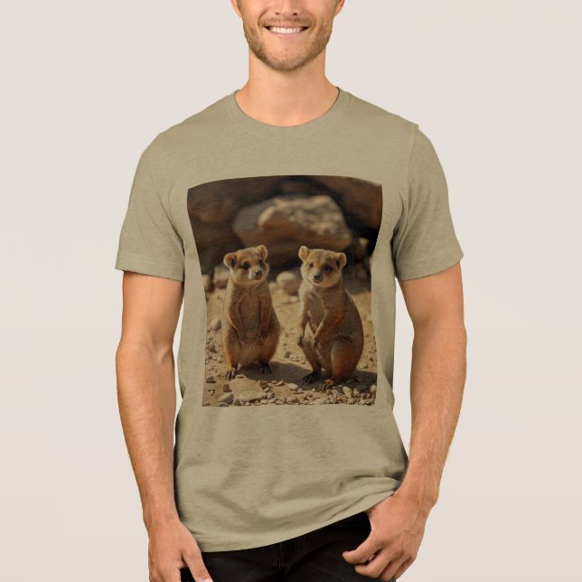 T-shirt En Tri-matière "Double la laideur : Aussie Quokka Twins" (Recto)