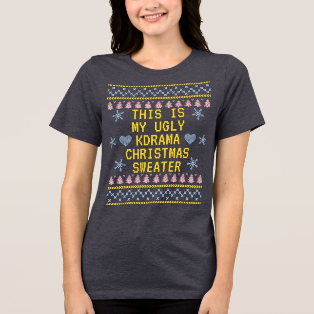 T-shirt En Tri-matière Doudou de Noël de K-Drama (Recto)