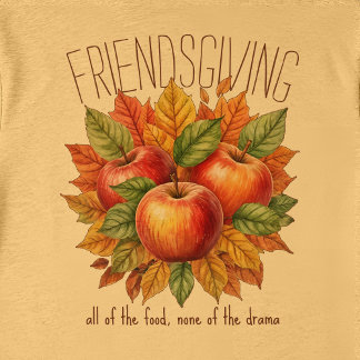 T-shirt En Tri-matière Doux Friendsgiving Automne Pomme Amis Foodie