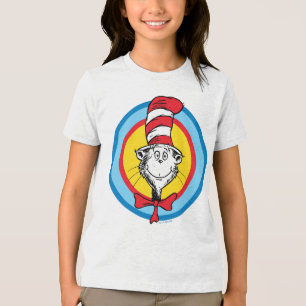 T-shirt En Tri-matière Dr. Seuss Graphisme de tête de Chat dans le Chap